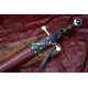 Hand-Forged Fantasy Leaf-Blade Sword, Hand-and-a-Half Hilt