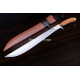 Hand-Forged Bush Machete, Brass-Fitted Hilt