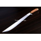 Hand-Forged Bush Machete, Brass-Fitted Hilt