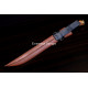 Hand-Forged Bush Machete, Brass-Fitted Hilt