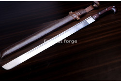 Hand-Forged Long Seax, Broken-Back Blade