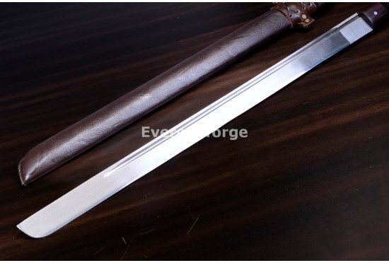 Hand-Forged Long Seax, Broken-Back Blade