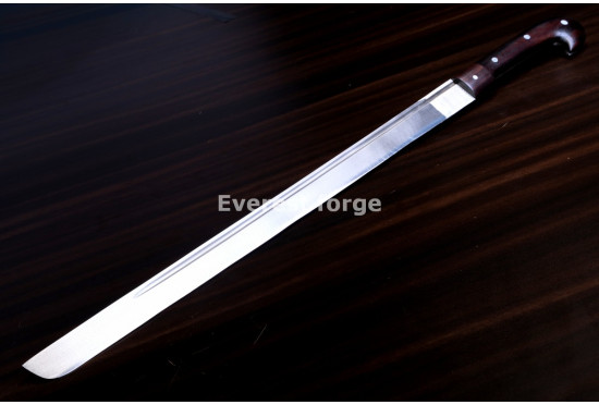 Hand-Forged Long Seax, Broken-Back Blade