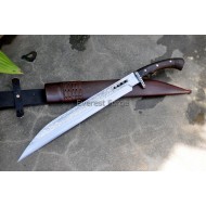 Langseax with Floral Etching 