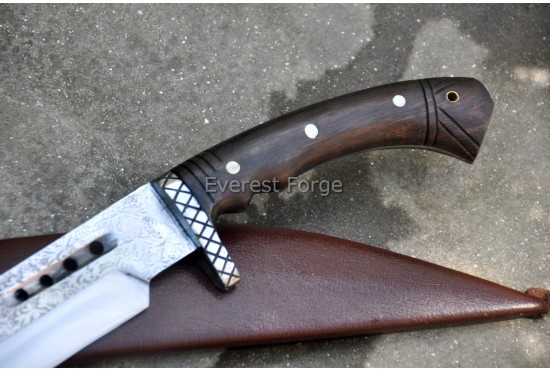 Langseax with Floral Etching 