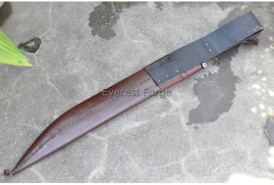 Langseax with Floral Etching 