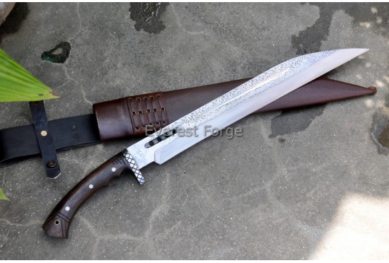 Langseax with Floral Etching 