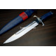 Hand-Forged Bowie Knife, Fullered Blade