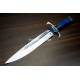 Hand-Forged Bowie Knife, Fullered Blade