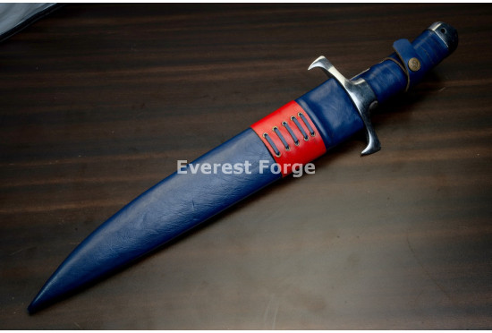 Hand-Forged Bowie Knife, Fullered Blade