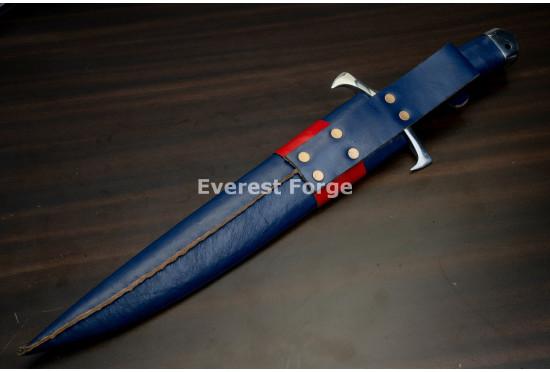 Hand-Forged Bowie Knife, Fullered Blade