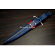 Hand-Forged Bowie Knife, Fullered Blade