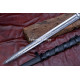 Hand-Forged Lion-Head Knightly Sword – Full-Tang 5160 Etched Blade