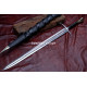 Hand-Forged Lion-Head Knightly Sword – Full-Tang 5160 Etched Blade