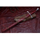 Hand-Forged Medieval Fantasy Longsword – Full-Tang 5160 Fullered Blade with Red Leather Grip