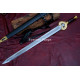 Herugrim-Inspired Fantasy Longsword – Hand-Forged Full-Tang Blade with Decorated Guard & Pommel