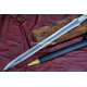 Bard-Inspired Fantasy Longsword – Hand-Forged Full-Tang Blade with Triple Fuller & Decorated Fittings