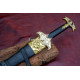 Bard-Inspired Fantasy Longsword – Hand-Forged Full-Tang Blade with Triple Fuller & Decorated Fittings