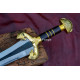 Éowyn-Inspired Fantasy Longsword – Hand-Forged Full-Tang Blade with Decorated Guard & Pommel