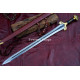 Éowyn-Inspired Fantasy Longsword – Hand-Forged Full-Tang Blade with Decorated Guard & Pommel