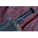 Hand-Forged Fantasy Guardian Broadsword – Full-Tang 5160 Dark Forge-Finish Blade