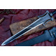 Hand-Forged Fantasy Guardian Broadsword – Full-Tang 5160 Dark Forge-Finish Blade
