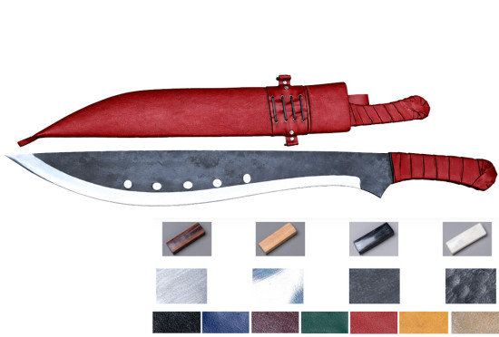 Hand-Forged Book of Eli-Inspired Machete, Configurable Build