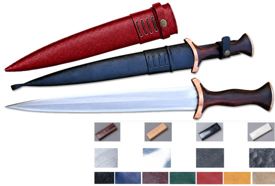 Hand-Forged Medieval Degen Dagger, Configurable Build