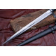 Hand-Forged Crusader Arming Sword – Full-Tang 5160 Diamond-Section Blade