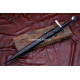 Hand-Forged Crusader Arming Sword – Full-Tang 5160 Diamond-Section Blade