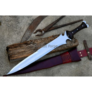 Resident Evil Krauser Dagger — 18" Hand-Forged Kukri-Style RE4 Combat Knife | Everest Forge