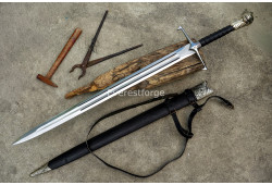 Chronicles of Narnia Prince Sword — Hand-Forged Replica with Aslan Lion-Head Pommel