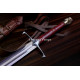 Hand-Forged Longsword, Wolf-Head Pommel