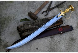 Brass hilt talwar sword