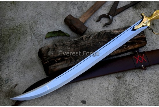 Brass hilt talwar sword