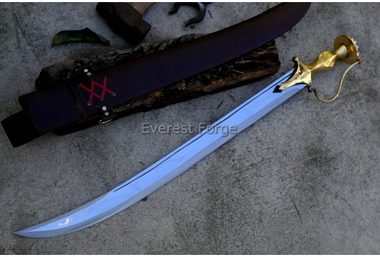 Brass hilt talwar sword