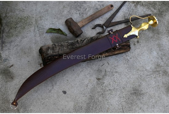 Brass hilt talwar sword