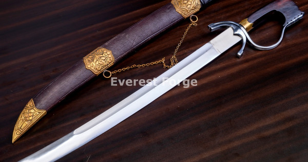 Hand-Forged Moroccan Nimcha Sword | Everest Forge