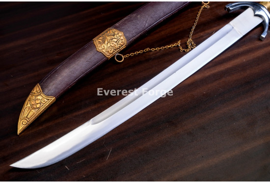 Hand-Forged Moroccan Nimcha Sword, Drooping Quillon