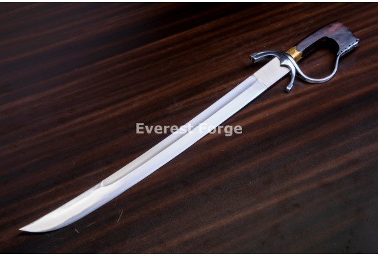 Hand-Forged Moroccan Nimcha Sword, Drooping Quillon