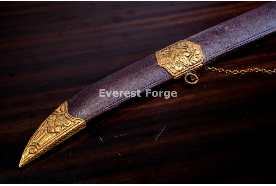 Hand-Forged Moroccan Nimcha Sword, Drooping Quillon