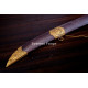 Hand-Forged Moroccan Nimcha Sword, Drooping Quillon