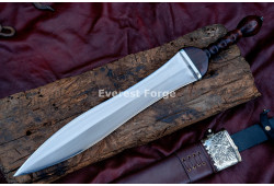 Hand-Forged Roman Pugio Dagger – Full-Tang 5160 Leaf-Shaped Blade