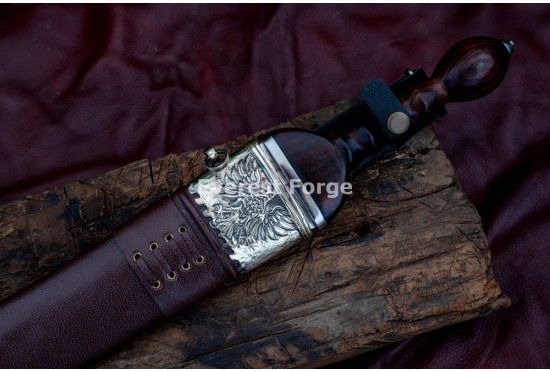 Hand-Forged Roman Pugio Dagger – Full-Tang 5160 Leaf-Shaped Blade