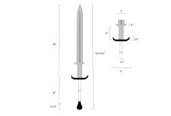 Custom Ice-Inspired Greatsword with Double Fuller