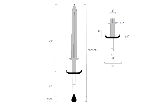 Custom Ice-Inspired Greatsword with Double Fuller