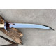 Pirate Cutlass - Hand-Forged Curved Sabre with Bone Hilt and Knuckle Guard