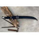 Pirate Cutlass - Hand-Forged Curved Sabre with Bone Hilt and Knuckle Guard