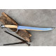 Pirate Cutlass - Hand-Forged Curved Sabre with Bone Hilt and Knuckle Guard