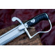 Hand-Forged Pirate Cutlass Machete – Full-Tang 5160 Curved Chopping Blade with D-Guard